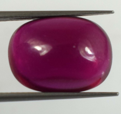 Certified Natural Burma Red Ruby 13.65 Carat Oval Cabochon Loose Gemstone C9770 - Picture 7 of 8