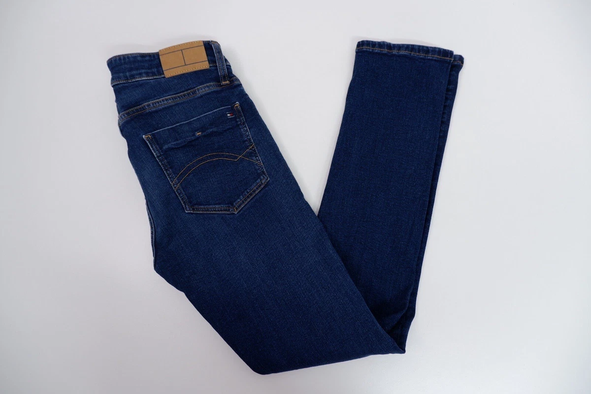 Tommy Hilfiger Kids Boys Slim Fit Jeans Age 14 Yrs 164 Blue Wash Denim