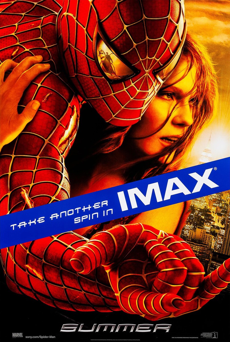 【映画館用両面ポスター】スパイダーマン 2 IMAX ver. SPIDER-MAN 2 MOVIE POSTER 2 Sided ORIGINAL IMAX 27x40 TOBEY