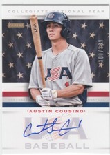 2013 Austin Cousino Panini USA Box Set Collegiate ROOKIE AUTO /399 - #8