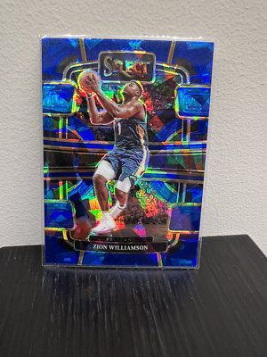 2023-24 Panini Select NBA Zion Williamson Blue Cracked Ice