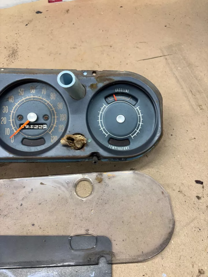 1966 1967 66 67 Pontiac GTO TEMPEST Lemans velocímetro medidores calibre conjunto de clúster Foto 4 de 4