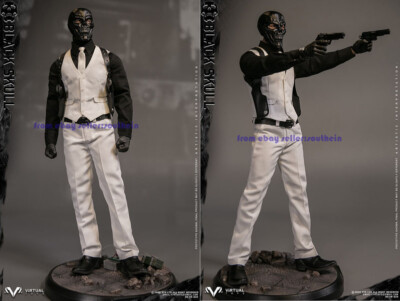 VTS TOYS 1/6 Black Skull Collectible Action Figure Toys Model In