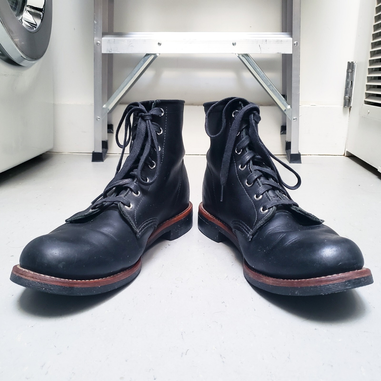 CHIPPEWA BOOT Odessa Aldrich Shoes Black Leather Work Boots 6" 11 D SOLD OUT image 4