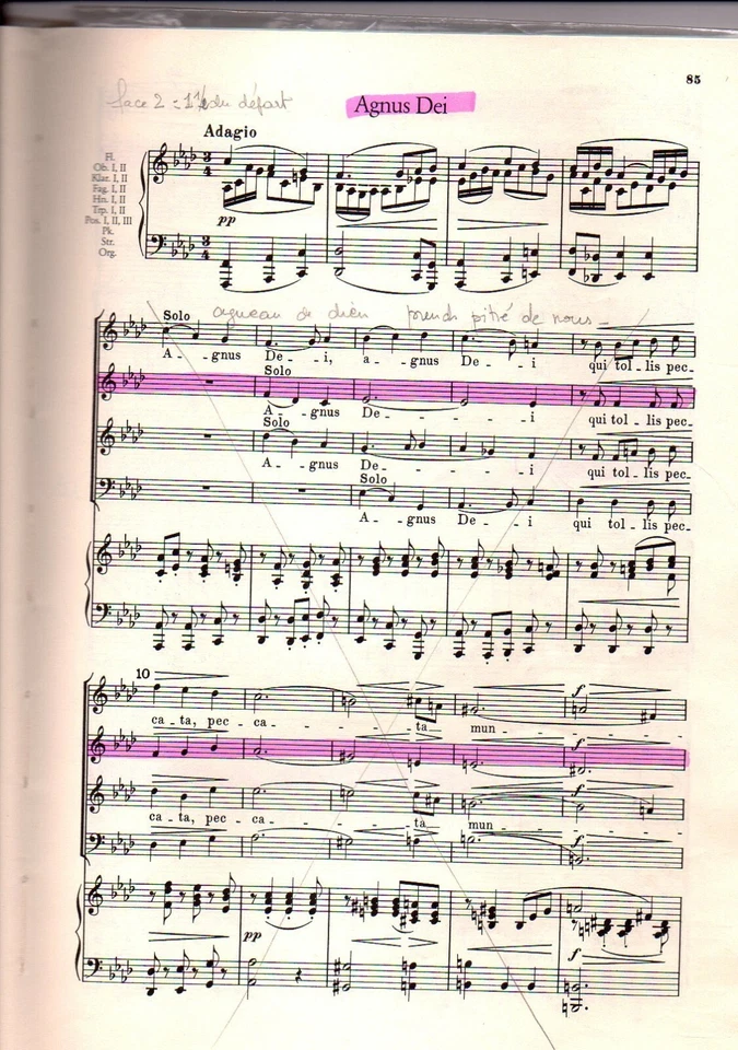 Partition piano 4 voix et choeur - Messe en la bémol majeur N°5 de Schubert - Photo 4/4