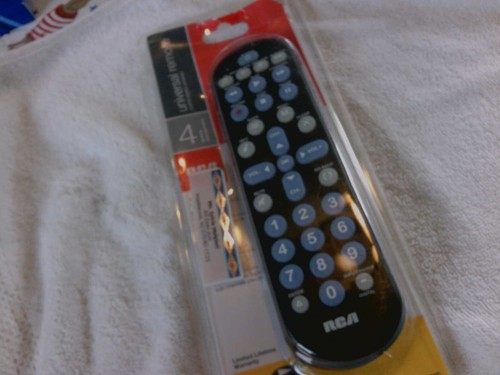 RCA 4 DEVICE UNIVERSAL REMOTE RCA4348R NEW OPEN BOX