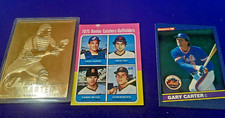 1975 TOPPS GARY CARTER RC NICE VARIATION WHITE CIRCLE/1986 BLANKBACK/GOLD