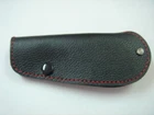 PORSCHE 993 997 KEY REMOTE FOB GLOVE COVER BLACK LEATHER WITH RED SUTURE