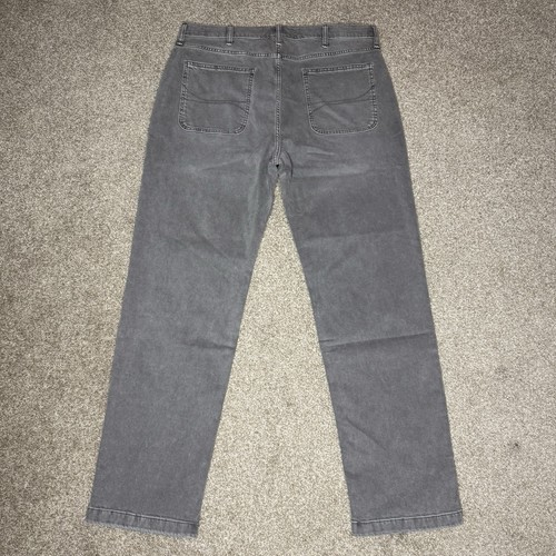 Jeans uomo Hollister larghi nuovi con etichette taglia 36x34 grigio stone wash vestibilità ampia - Foto 2 di 13