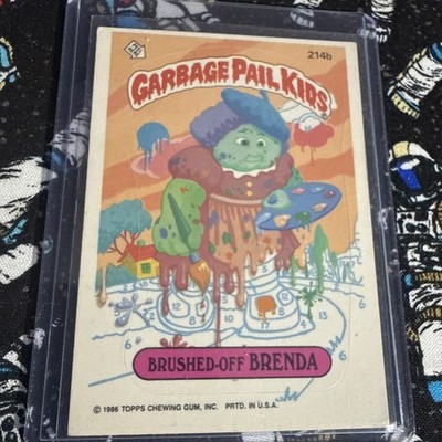 1986 Topps Garbage Pail Kids Series 6 BRUSHED-OFF BRENDO 214b NM