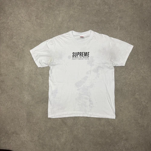 T shirt blanc Supreme Paris (M)