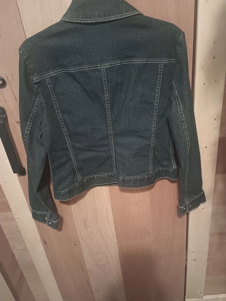 Chaqueta de mezclilla Doncaster a presión talla 10 Foto 2 de 4