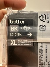 Brother LC103BK XL Black Ink Cartridge Genuine OEM Factory Sealed No Box