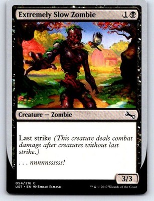 Extremely Slow Zombie (D) 54 Common Unstable Magic: The Gathering Lightly Played