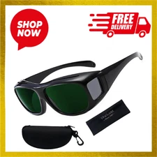 Wrap-Around Laser Safety Glasses 200nm-2000nm Protective Goggles OD5+ For Tat...