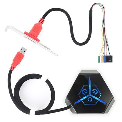 Eiszuso ATX Power Switch with USB PC Remote Start Motherboard and Black 