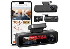 Cámara para coche 4K con grabación frontal,...