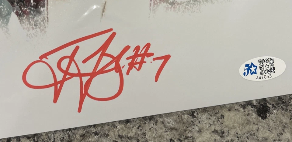 Foto firmada por TED GINN JR de 8x10 certificado de autenticidad del estado de Ohio testigo autografiada NCAA Foto 3 de 3