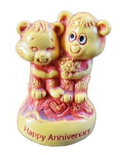 The Great American Dream Co Happy Anniversary Hugging Figurine USA Made 70s