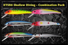 XTackle 6" Shallow Diving Crankbait - Standard Combination Pack