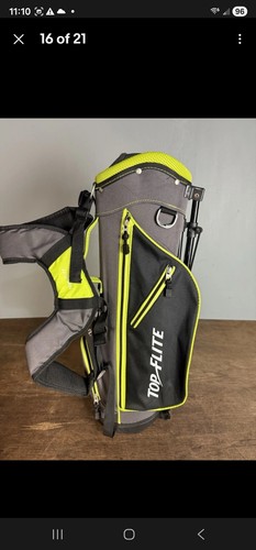 TOP FLITE JR SET DRIVER HYBRID 7 IRON SW PUTTER STAND BAG RH KIDS YOUTH - Picture 14 of 19