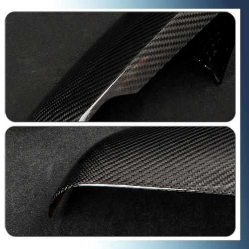 2pcs Real Carbon Fiber Side Rearview Mirror Cover Caps For Mustang S650 2024+ - Picture 5 of 7