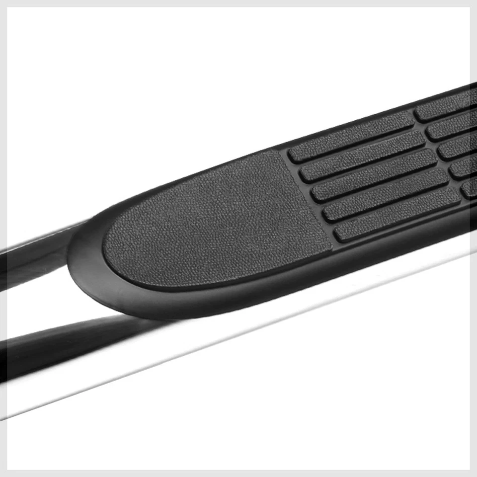 Chrome 3" Round Side Step Nerf Bar Running Board for 03-08 Honda Pilot/01-06 MDX - Image 3 of 4