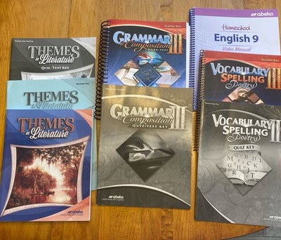 Abeka 9th Grade English Books Grammar III Spelling Themes Vocabulary Homeschool