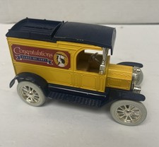 Vintage Coin Bank Ertl Co. Replica Ford 1913 Model T Van Collectible Car