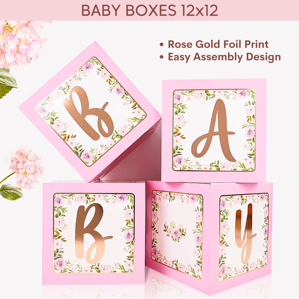 MEGA 254 piezas decoraciones florales de baby shower para niña | Guirnalda de globos rosas K... Foto 4 de 4