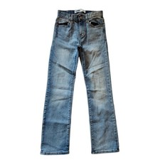 Old Navy Boys Straight Leg Jeans Size 10 Slim Blue Built In Flex Stretch