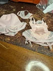 Vintage Barbie Lingerie Set Corset Garter Top Bra Slip Mattel Doll Clothes