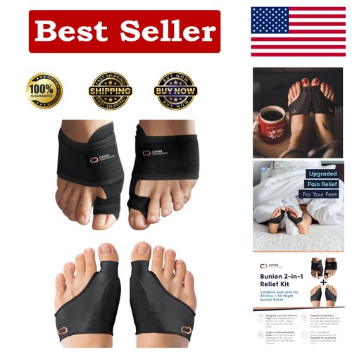 Vielseitiges Bunion Corrector Kit mit Kupfergewebe - Schmerzlinderung & Komfort - Bild 1 von 9