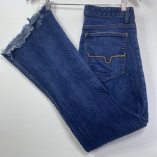 Kimes Ranch Women's Jennifer Bootcut Blue Whiskered Denim Jeans Size 12/32