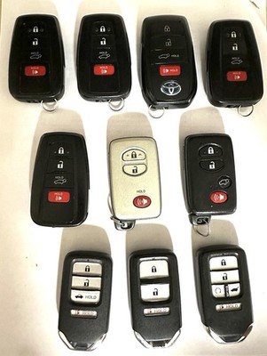 Lot Of  10 Key Fob Remotes Honda & Toyota