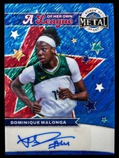 Dominique Malonga Auto 1/2 2025 Leaf Women of Sport League of Her Own WNBA Storm