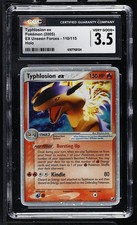 CGC 3.5 Typhlosion EX 110/115 EX Unseen Forces Holo Pokemon Card