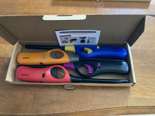 4 Multi-Purpose Lighters - Flexible - Refillable - Butane - NIB