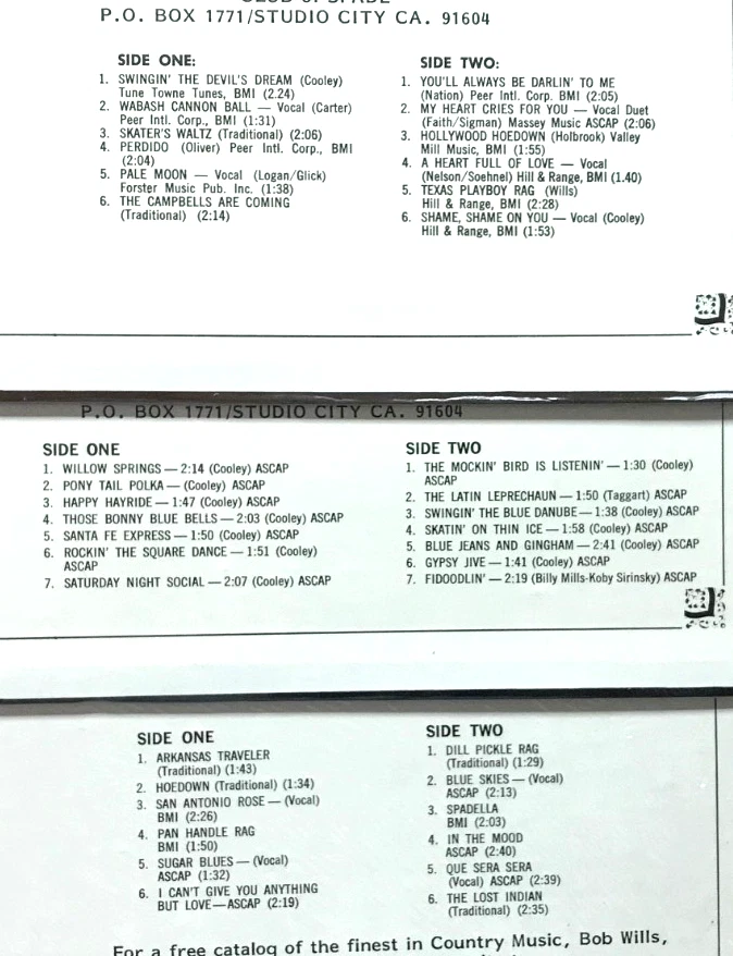 SPADE COOLEY: King of Western Swing (3 Vinyl LP Record  Lot Sealed) - Image 2 of 4