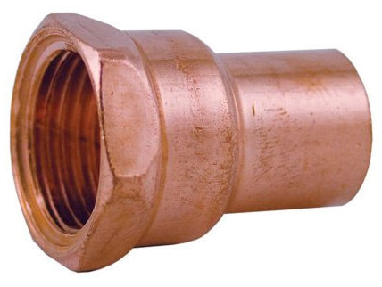 Jones Stephens C75115 3/4 x 3/4 C x FPT Wrot Copper Female Adapter
