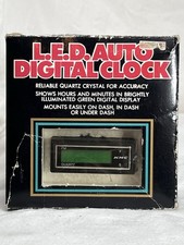 K-mart L.e.d. Automotive Digital Clock New In Open Box Vintage With Instructions K-mart L.e.d. Automotive Digital Clock New In Open Box Vintage With Instructions