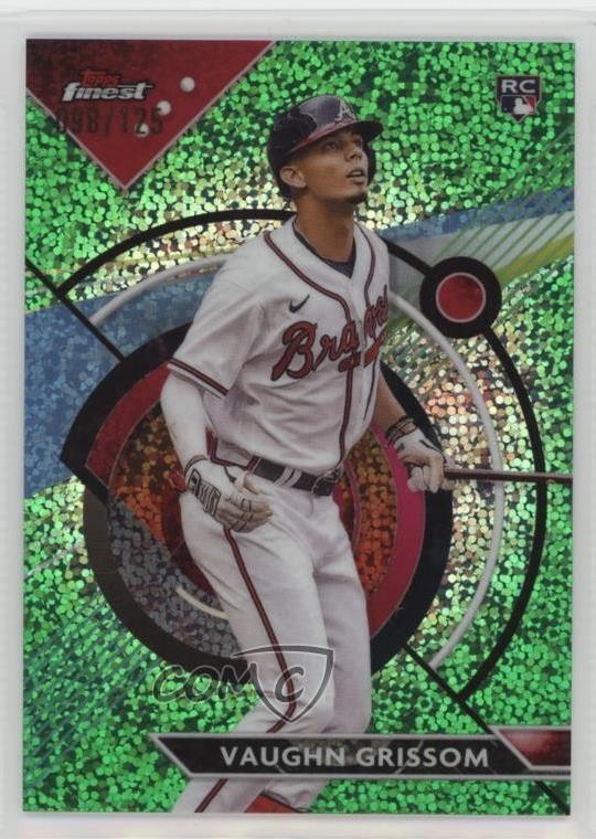 2023 Topps Finest Green Speckle Refractor /125 Vaughn Grissom #88 s5q