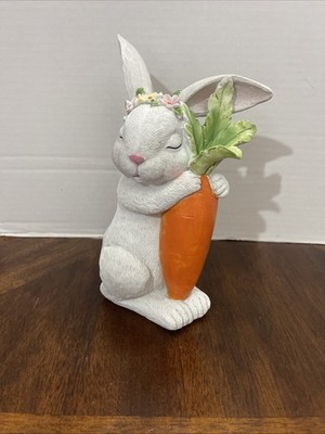 Spring Easter Bunny RabbitIr  holding Carrot Flower Crown...