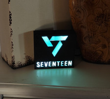 Seventeen logo LED Light  K  Pop Room Decor FREE SHIPPING 
