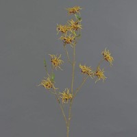 Artplants Zaubernuss Kunstzweig Xyla, BlüTen, Orange-Gelb, 70Cm, Ø5Cm