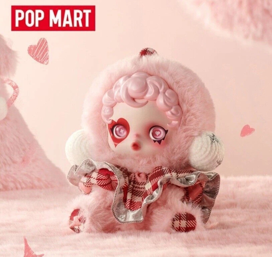 Pop Mart Skullpanda Winter Symphony Plush: Rhapsody (PINK