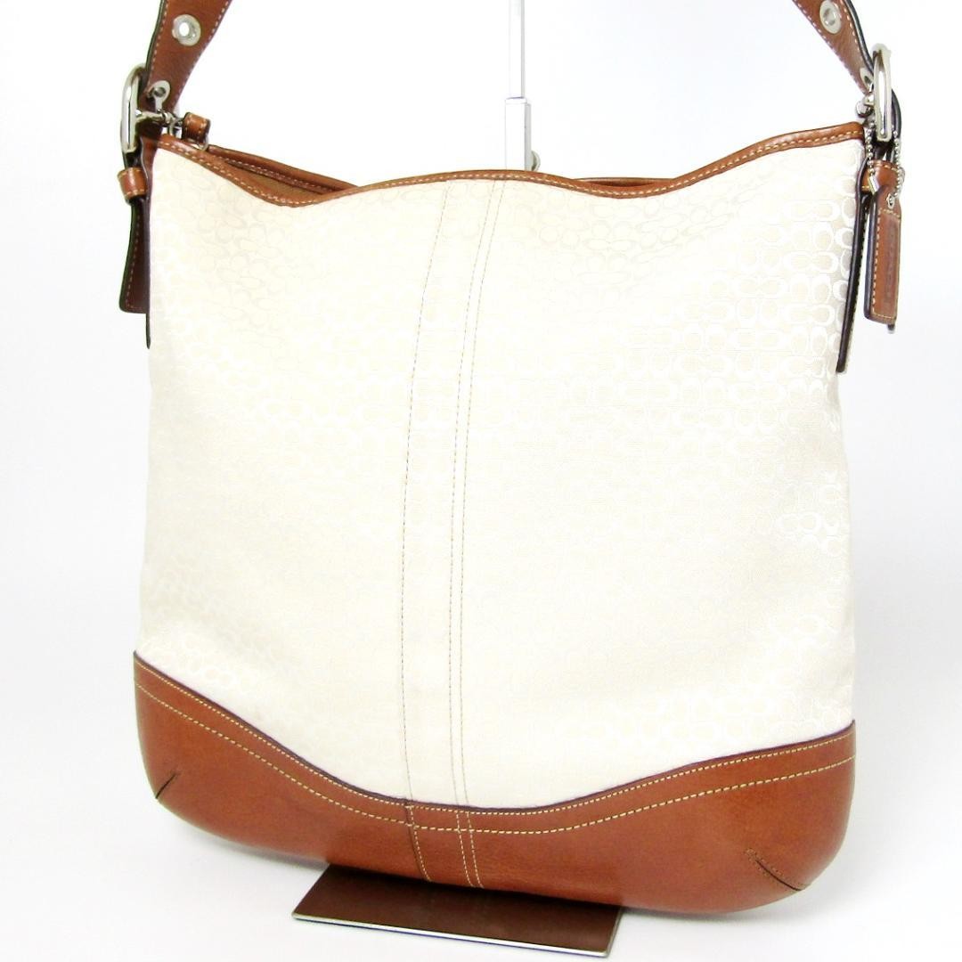 COACH mini signature shoulder bag in canvas and leather style PCD315