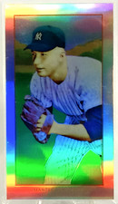 2009 Topps eTopps Mickey Mantle Tribute Refractor Polar Bear Back #/749