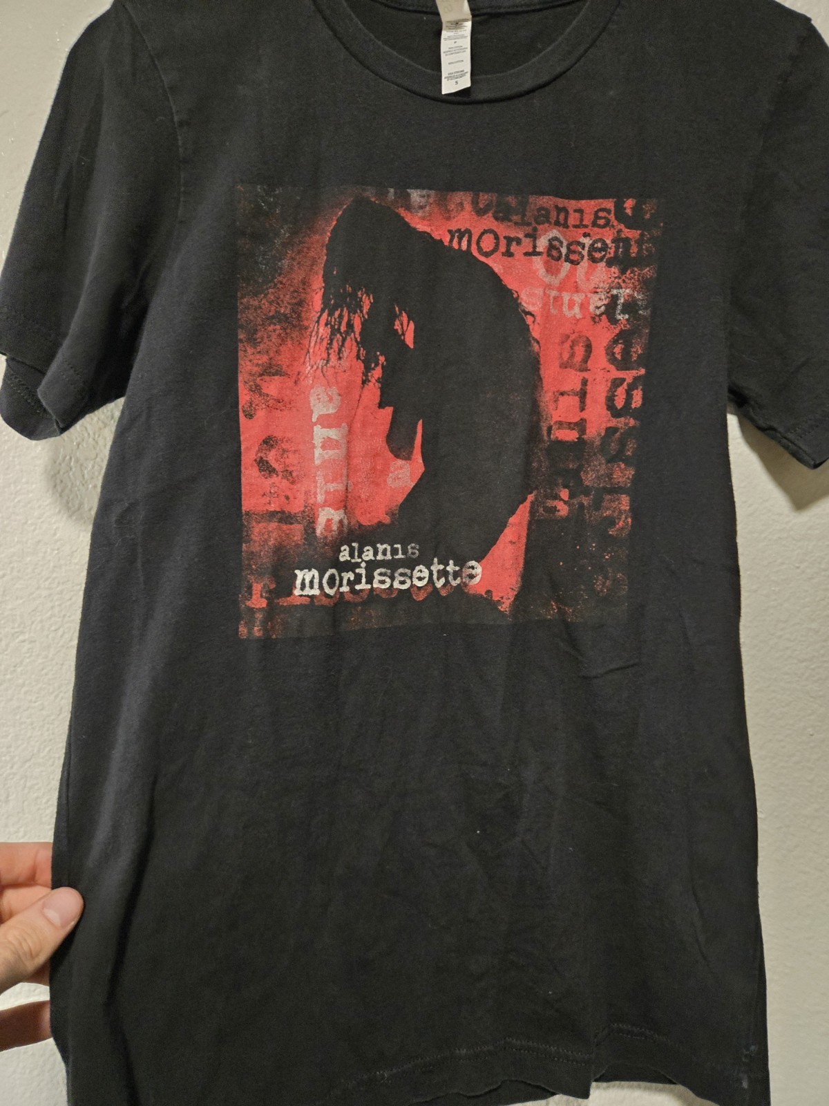 ALANIS MORRISSETTE MENS SMALL BLACK TSHIRT, ROCK,… - image 6