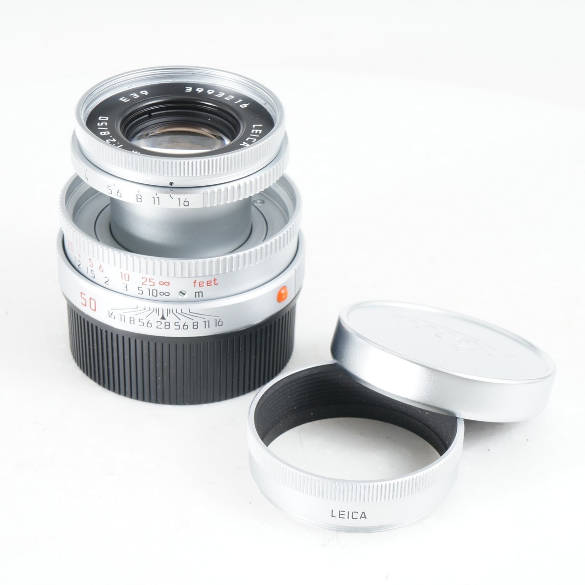 MINT-] Leica ELMAR-M 50mm f/2.8 E39 6-Bit (Silver) M Mount Lens w
